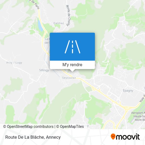 Route De La Blâche plan