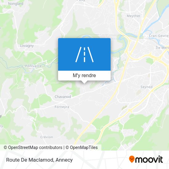 Route De Maclamod plan