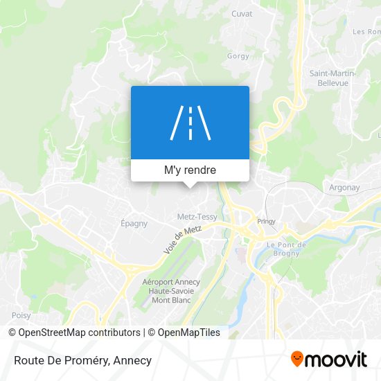 Route De Proméry plan