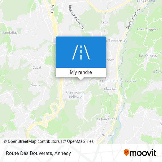 Route Des Bouverats plan