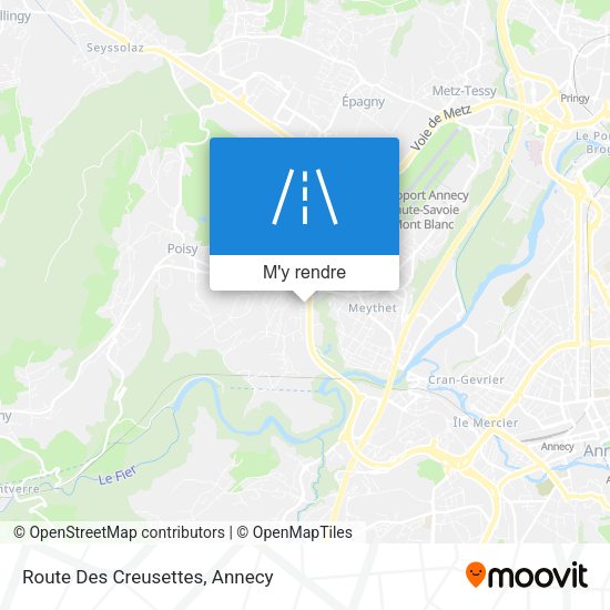 Route Des Creusettes plan