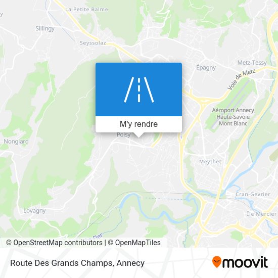 Route Des Grands Champs plan