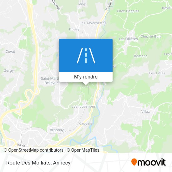 Route Des Molliats plan