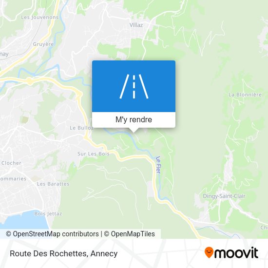 Route Des Rochettes plan
