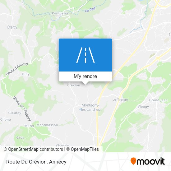 Route Du Crévion plan