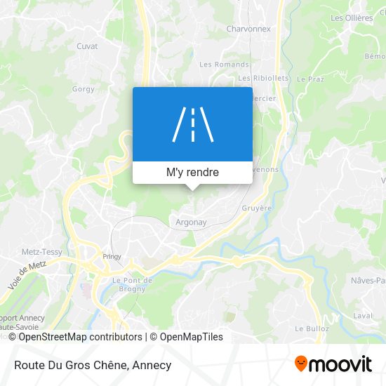 Route Du Gros Chêne plan