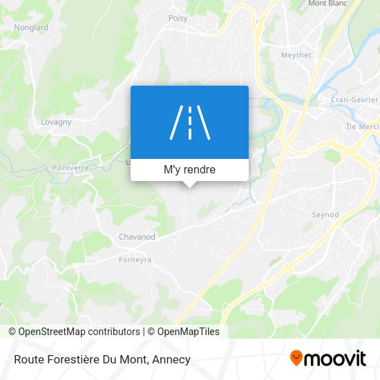 Route Forestière Du Mont plan