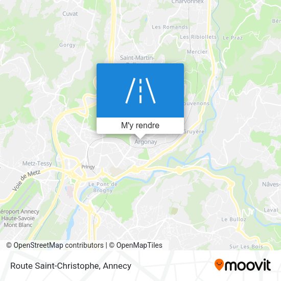 Route Saint-Christophe plan