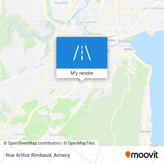 Rue Arthur Rimbaud plan