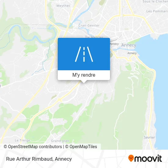 Rue Arthur Rimbaud plan