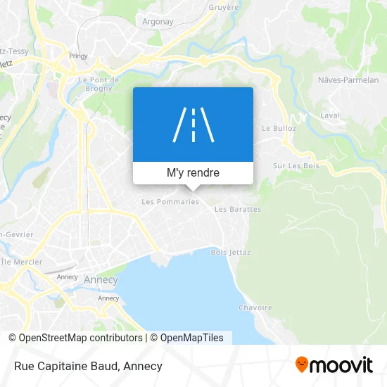 Rue Capitaine Baud plan