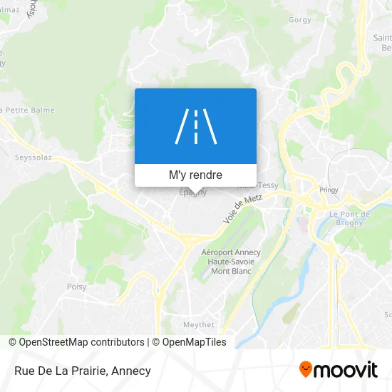 Rue De La Prairie plan