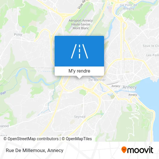 Rue De Millemoux plan