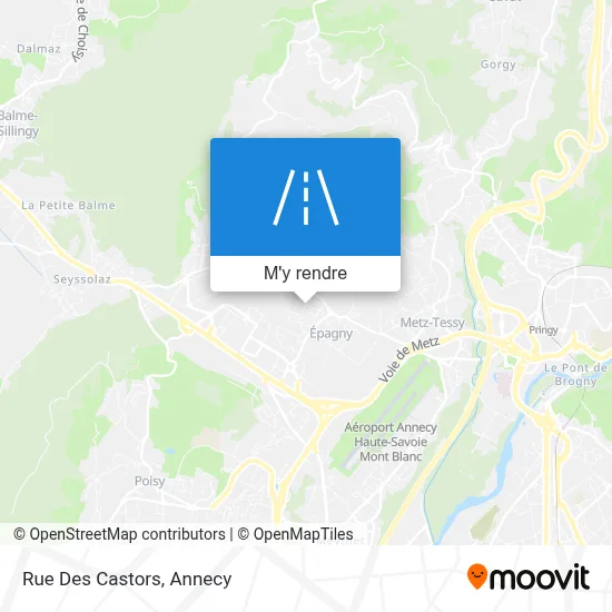 Rue Des Castors plan