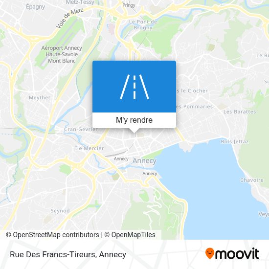 Rue Des Francs-Tireurs plan