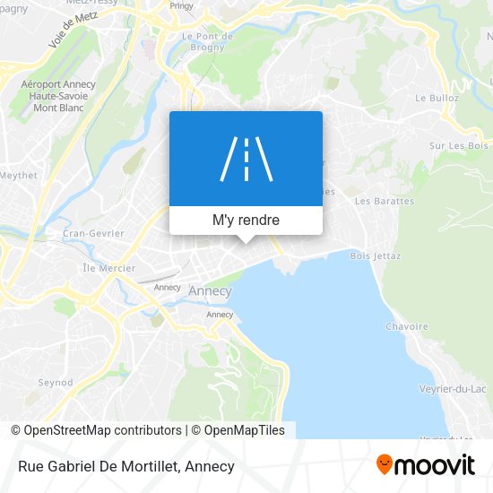 Rue Gabriel De Mortillet plan