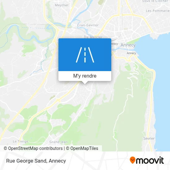 Rue George Sand plan