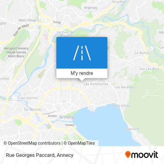 Rue Georges Paccard plan