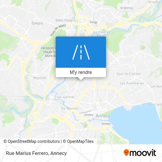 Rue Marius Ferrero plan