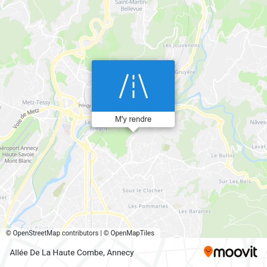 Allée De La Haute Combe plan