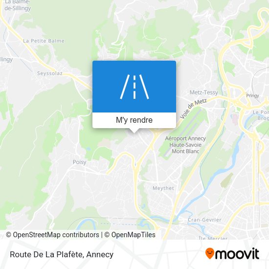 Route De La Plafète plan