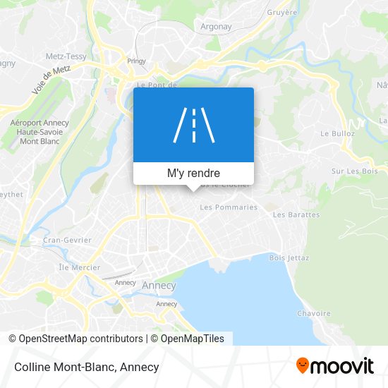 Colline Mont-Blanc plan