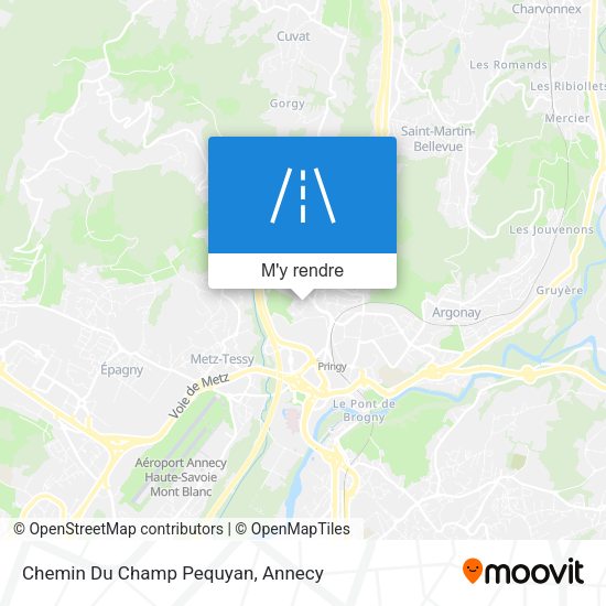 Chemin Du Champ Pequyan plan