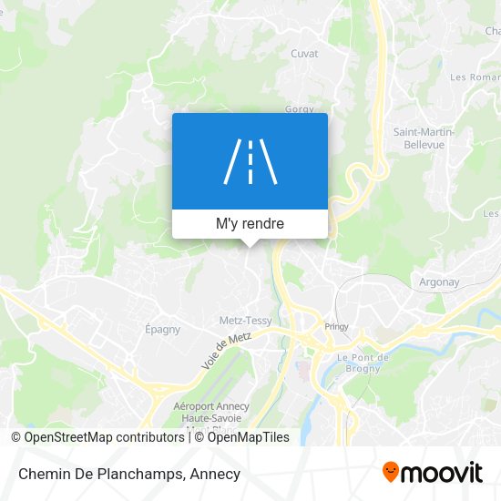 Chemin De Planchamps plan