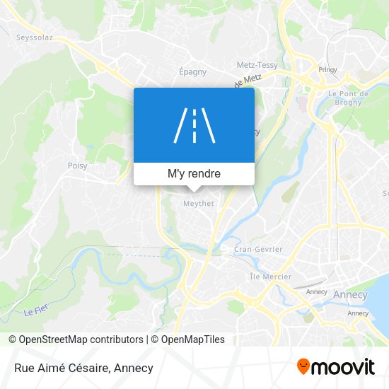 Rue Aimé Césaire plan