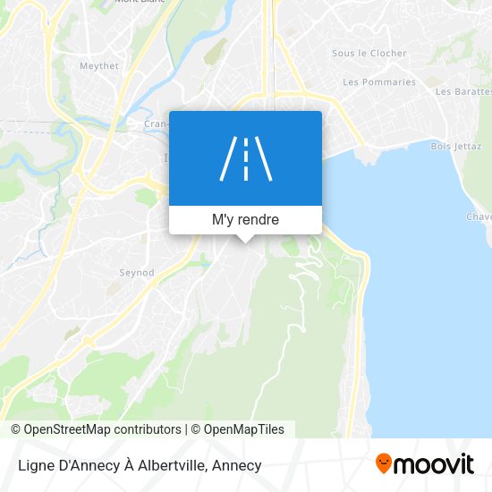 Ligne D'Annecy À Albertville plan