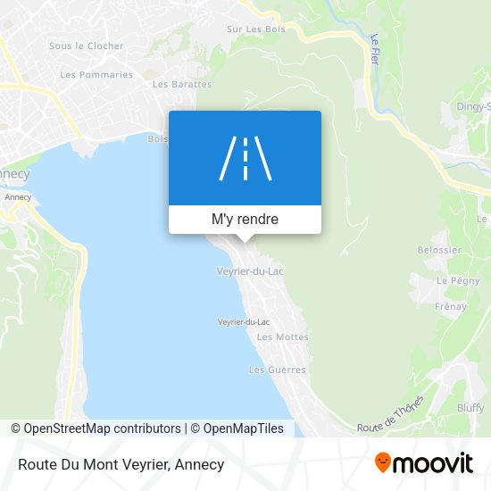 Route Du Mont Veyrier plan