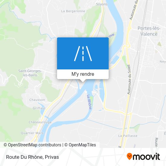 Route Du Rhône plan