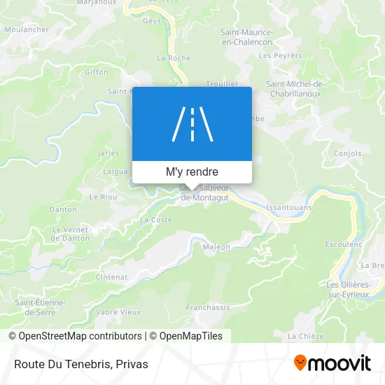 Route Du Tenebris plan