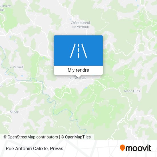 Rue Antonin Calixte plan