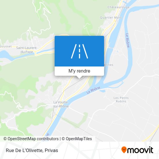 Rue De L'Olivette plan