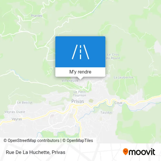 Rue De La Huchette plan