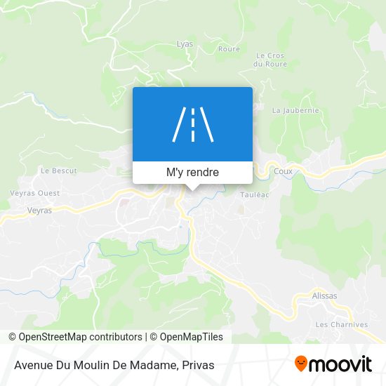 Avenue Du Moulin De Madame plan