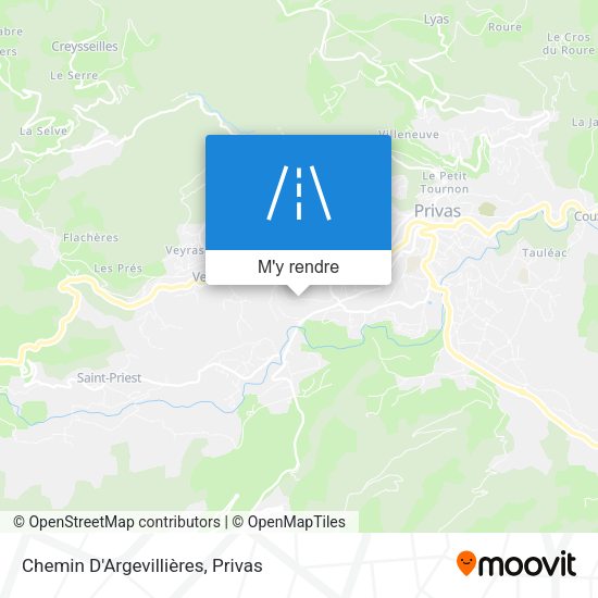 Chemin D'Argevillières plan