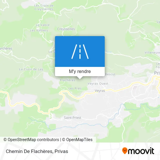 Chemin De Flachères plan