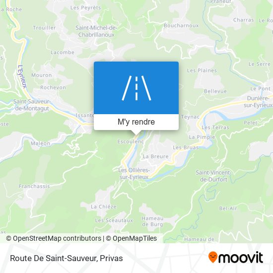 Route De Saint-Sauveur plan