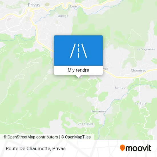 Route De Chaumette plan