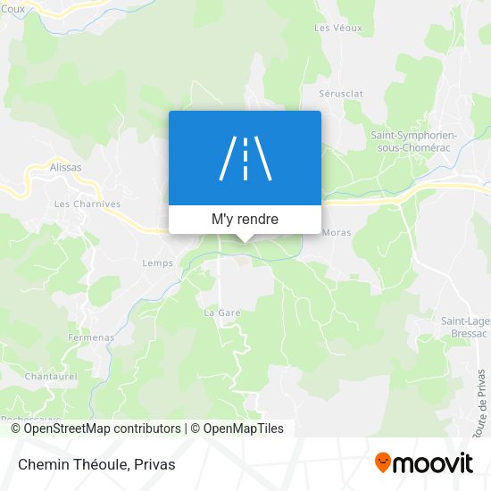 Chemin Théoule plan