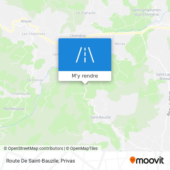 Route De Saint-Bauzile plan