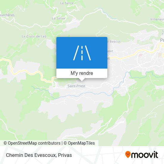 Chemin Des Evescoux plan