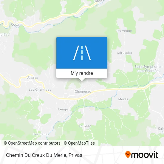 Chemin Du Creux Du Merle plan