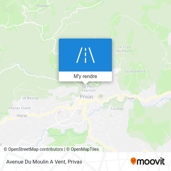 Avenue Du Moulin A Vent plan