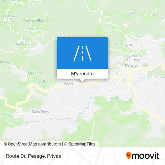 Route Du Pesage plan
