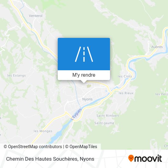 Chemin Des Hautes Souchères plan