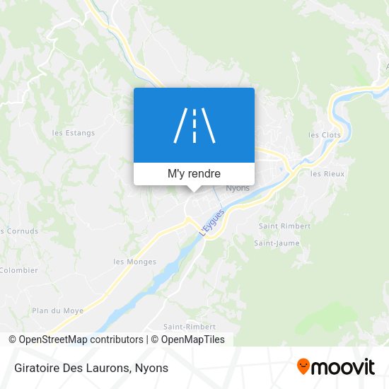 Giratoire Des Laurons plan