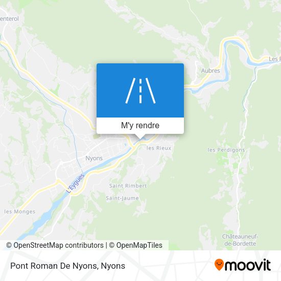 Pont Roman De Nyons plan